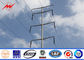 Bitümlü Tepegöz Elektrik İletim Hattı İçin 25 ft-90 ft Konik Konik Sıkıştırılmış Çelik Faydalı Kutup Tedarikçi