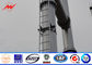 Galvaniz 25M Yüksek Direk Kulesi Flanş Boru Çelik Monopole İletişim Kulesi Tedarikçi
