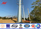 Filipinler NGCP Geleneksel Elektrikli Mono Kutup Kulesi 27m Flanş Tipi Tedarikçi