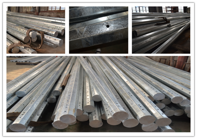 Steel Tubular Electrical Power Pole For Transmission Line Project 1