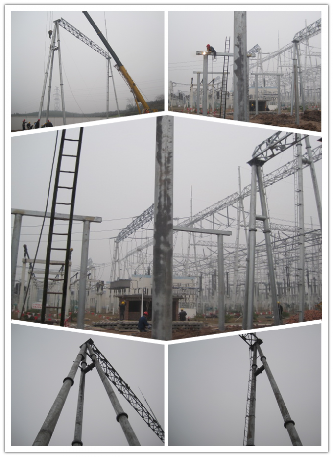66kv Çelik borular Elektrik Gücü Kulesi İletişim hattı Çelik direği Kulesi 2