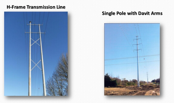 27M - 35M Transmission Electric Power Pole Monopoles Line GR65 Steel Material 1
