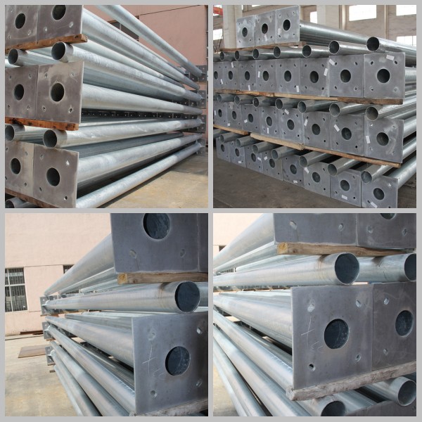 ISO  BV Electrical Steel Power Pole 3mm Thickness With Bitumen Surface 2