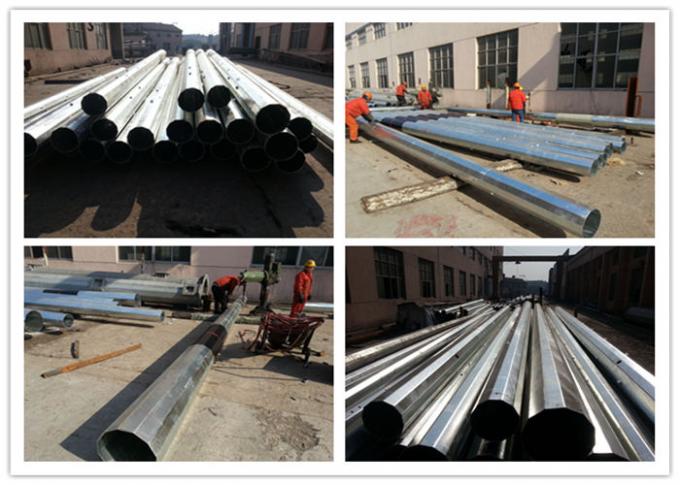 Steel Tubular Electrical Power Pole For Transmission Line Project 2