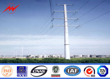 Çin Electricity pole steel electric power poles Steel Utility Pole with cross arms Tedarikçi