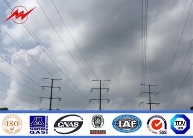 Çin 138 KV Transmission Line Electrical Power Pole , Steel Transmission Poles Tedarikçi