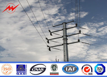 Çin Q235 12m electrical Steel Utility Pole for power transmission Tedarikçi