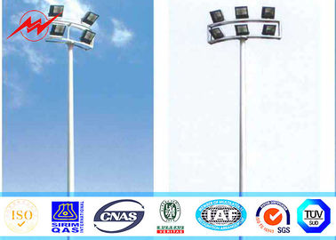 Çin 12 sides 40M High Mast Pole Gr50 material with round panel 8 lights Tedarikçi