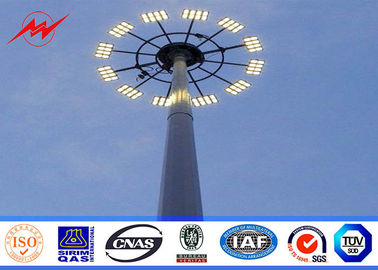 Çin 40 meters powder coating galvanized High Mast Pole with 300kg rasing system for airport area lighting Tedarikçi