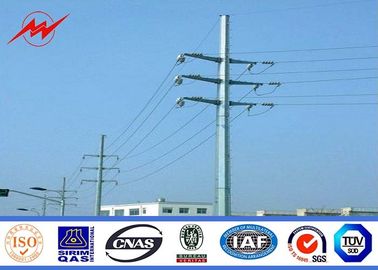 Çin Anticorrosive Electrical Pole Standard Steel Utility Pole 500DAN 11.9m With Cable Tedarikçi