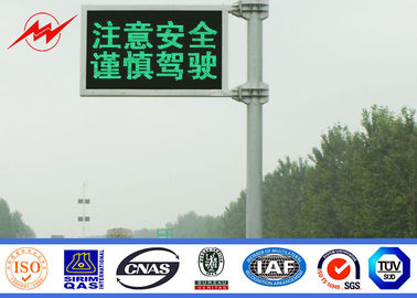 Çin Safety Single Arm 5M Guiding LED Traffic Lights Signals For Highway Tedarikçi