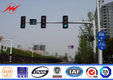 Çin Custom Roadway 3m / 4m / 6m Galvanized Highway Light Pole 20 Years Warranty Tedarikçi