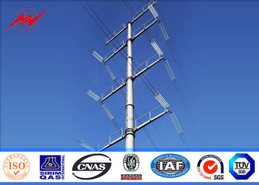 Çin Class 1 Electrical Power Pole 5mm Thickness Galvanization For 69kv Transmission Pole Tedarikçi