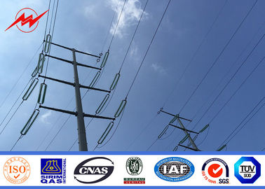 Çin HDG 18m Height 16 sides Three Sections Steel Utility Poles 13.8KV Transmission Line use Tedarikçi