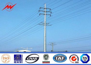 Çin Galvanized Steel Poles 12m Utility Power Poles For Power Distribution Equipment Tedarikçi
