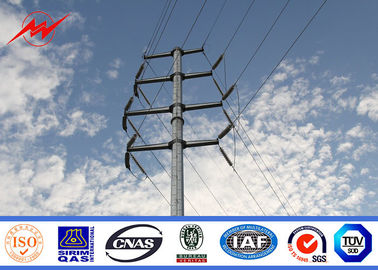 Çin Electricity Distribution 12m Tubular Steel Power Pole For Transmission Line Project Tedarikçi