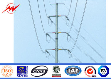 Çin Gr50 Round Transmission Line Steel Utility Pole 20m With 355 Mpa Yield Strength Tedarikçi