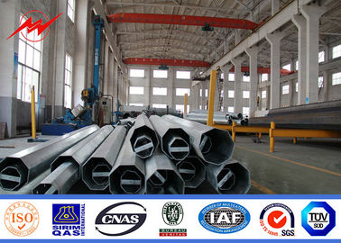 Çin Shockproof Galvanised Steel Transmission Poles / Straight Pole Tolerance +/-2% Tedarikçi