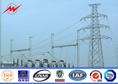 Çin BV Certification 20M Galvanized Steel Pole Steel Power Poles For Power Transmission Tedarikçi