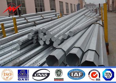 Çin Power Distribution Line Steel Transmission Poles +/- 2% Tolerance ISO Approval Tedarikçi