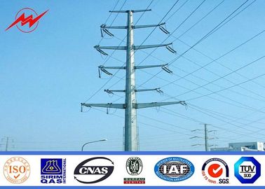 Çin Sıcak Dip Galvanizasyon ve Toz Kaplama ile Güç İletim için 69KV Elektrik Gücü direği Tedarikçi