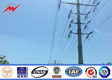 Çin 33kv Power Transmission Poles + / -2% Tolerance Transmission Line Steel Pole Tower Tedarikçi