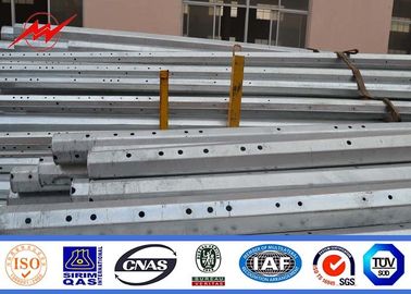 Çin 11.9m Height Spray Paint Galvanized Steel Poles For Transmission Equipment Tedarikçi