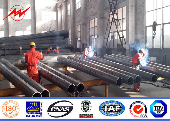Çin 2.5kn-200kn Çelik güç direği Güç iletim için sıcak dip galvanize Tedarikçi