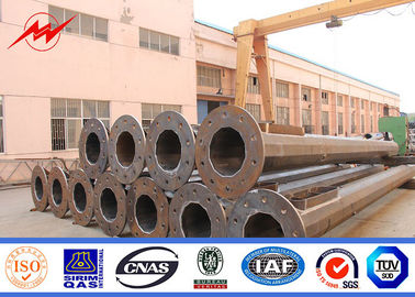 2.5KN-200KN kırma yükü ile 8m-60m çelik güç direği Tedarikçi