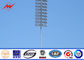 Power Plants Lighting Conical 36m Square Light High Mast Pole With Auto Racing System Tedarikçi
