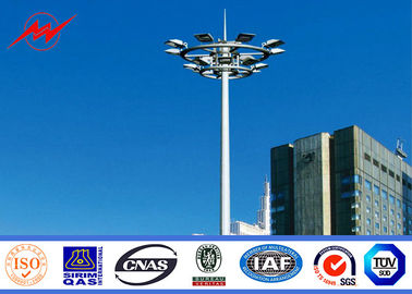 Outdoor 80M Galvanized Painting High Mast Pole with Lifting System Tedarikçi