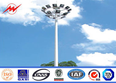 Outdoor 80M Galvanized Painting High Mast Pole with Lifting System Tedarikçi