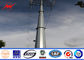 Steel Electric Poles / Eleactrical Power Pole With Cable Tedarikçi