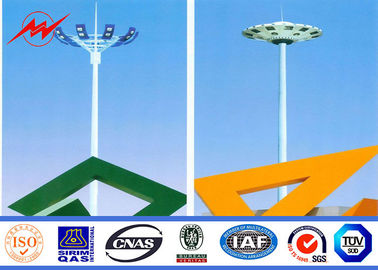 Q345 steel poles steel tubular pole High Mast Pole for stadium Tedarikçi