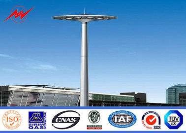Hot Dip Galvanization 75M Painting High Mast Pole with Lifting System Tedarikçi
