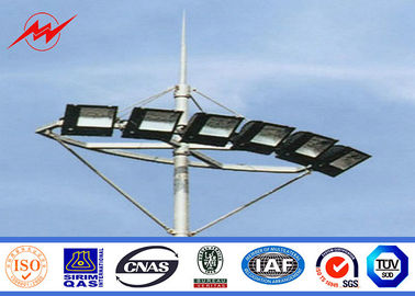 Soccer field 30 meter galvanized High Mast Pole with lifting system Tedarikçi