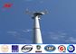 Steel 100ft Mono Pole Mobile Cell Phone Tower / Tapered / Flanged Steel Poles Tedarikçi