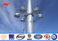 Galvanized 30M High Mast Pole with winch for Parking Lot Lighting Tedarikçi