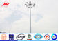 Multisided 30M 24 lights High Mast Pole square light arrangement for seaport application Tedarikçi