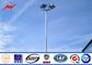 S355JR Polygonal 25m Galvanized Sports Light Poles With Electric Rasing System Tedarikçi
