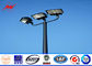 Round 6m Three Lamp Parking Light Poles / Commercial Outdoor Light Poles Tedarikçi