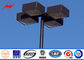 10M Blue Square Light Street Lighting Poles 4mm Thickness 1.5m Light Arm For Parking Lot Tedarikçi