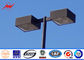 10M Blue Square Light Street Lighting Poles 4mm Thickness 1.5m Light Arm For Parking Lot Tedarikçi