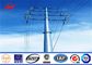14m Heigth 16 sides Sections metal utility poles For Overhead Transmission Tedarikçi