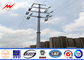 33kv Overhead Line Project Electric Power Pole Galvanised Steel Poles Tedarikçi