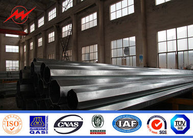 30ft Elektrik Gücü direği nakliye hattı için sıcak daldırma galvanize ve toz boyama Tedarikçi
