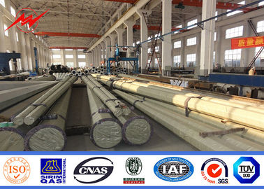 11m Q345 Çelik Güç iletim kutupları 80-100μM galvanize Tedarikçi