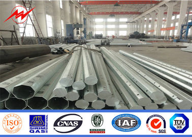 Metallic Distribution Galvanized Steel Utility Pole For Electricity Distribution Line Tedarikçi