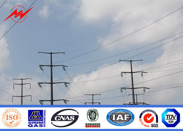 Galvanization 15m Octagonal Electrical Power Pole For 69 Kv Distribution Line Tedarikçi