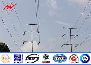 43m Uygulama Güç Çubukları 10kv-550kv Elektrik iletimi için Sıcak Dip Galvanize Çelik Tedarikçi